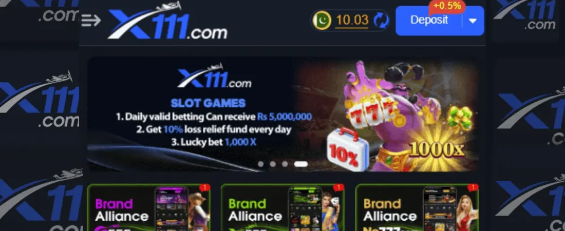 X111 App download and play Fortune slot games and more